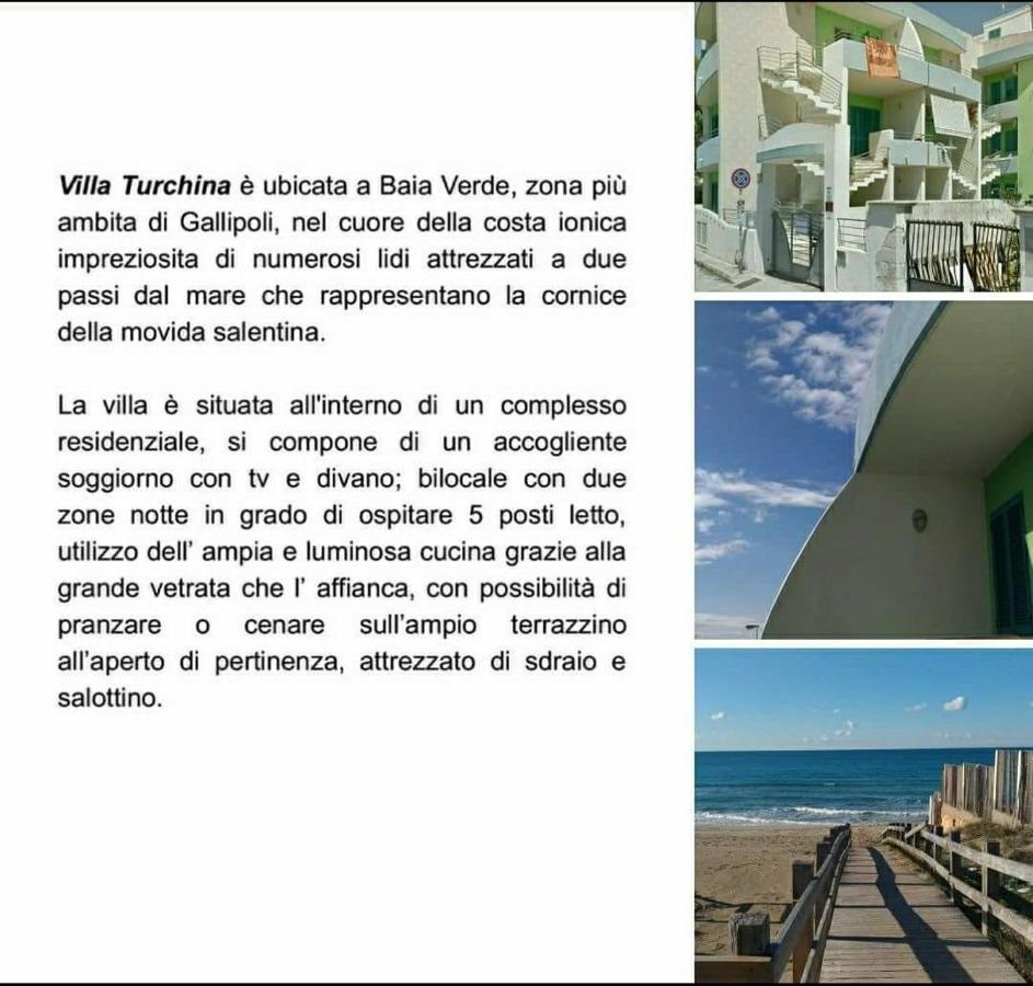 Villa Turchina Gallipolli Exteriör bild